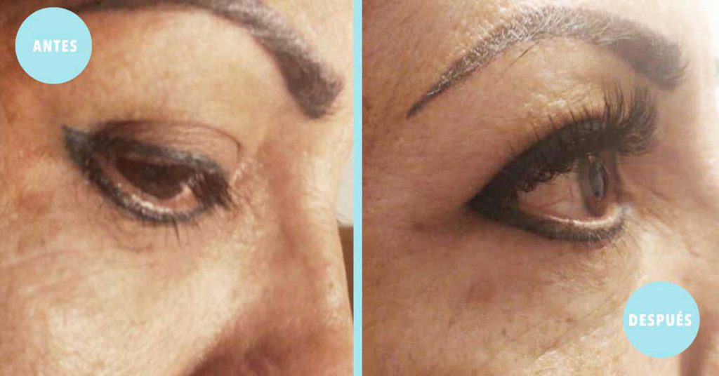 Lashes 3D en Guadalajara Antes y Despues